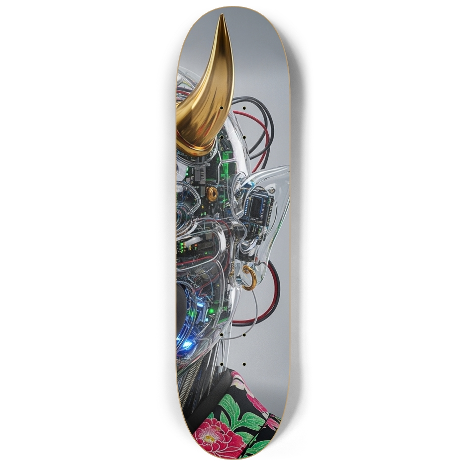 Cyber-Oni Tripic Wall Art
